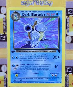 Pokemon Dark Blastoise Team Rocket 1st Edition Non-Holo Rare 20/82 NM - Image 1