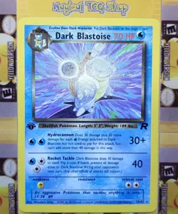 Pokemon Dark Blastoise Team Rocket 1st Edition Non-Holo Rare 20/82 NM - Image 4