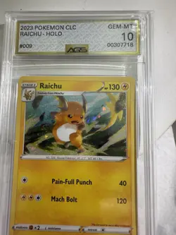 AGS 10 Gem Mint Raichu Holo 009/032 Pokemon 2023 Japanese Classic Collection - Image 1