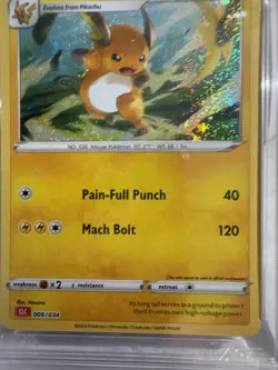 AGS 10 Gem Mint Raichu Holo 009/032 Pokemon 2023 Japanese Classic Collection - Image 5