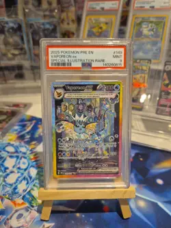 Vaporeon EX 149/131 💧 - PSA 9 - Prismatic Evolutions - Pokemon TCG - Mint - Image 1
