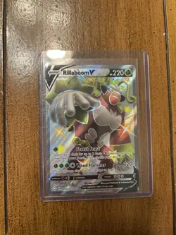 Pokemon TCG SWSH Shining fates - Rillaboom V SV105/SV122 - Image 1