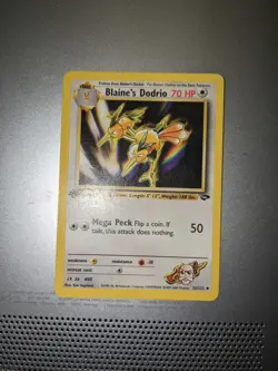 Pokemon TCG Blaine's Dodrio Gym Challenge 32 Regular 1st Edition 4 Edward Florez - Image 1