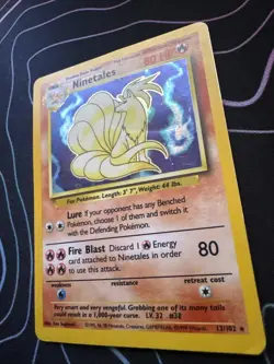 Pokemon TCG Ninetales Holo Rare Unlimited 12/102 Base Set - Image 2
