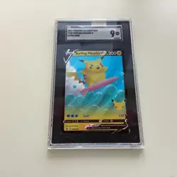 SURFING PIKACHU V SGC 9 2021 POKEMON CELEBRATIONS #008 ULTRA RARE - Image 1