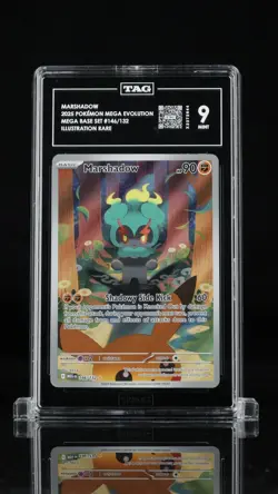 Marshadow 146/132 Illustration Rare Mega Base Set Pokemon TAG 9 Mint - Image 1