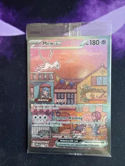 Mew ex SVP 053 Pokemon TCG Scarlet Violet 151 Black Star Promo Full Art SEALED - Image 1
