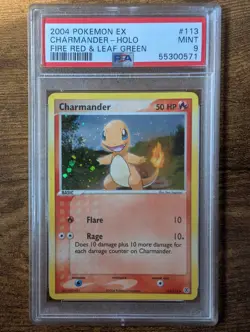 Pokemon Charmander Holo Fire Red Leaf Green 113/112 Secret Rare 2004 PSA 9 MINT - Image 1