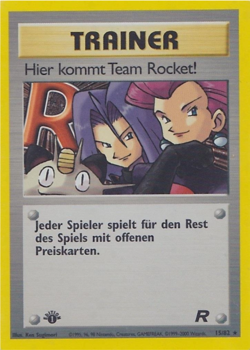 Pokemon TCG - Hier Kommt Team Rocket! - German - 1st Ed Team Rocket [Light Play] - Image 1