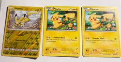 Pokemon TCG Pikachu 5 card lot xy bw reverse holo - Image 1