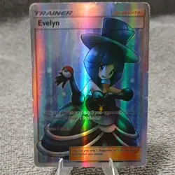 Pokemon Evelyn 175/181 Sun & Moon Team Up Ultra Rare Full Art Holo Trainer EN - Image 1
