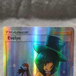 Pokemon Evelyn 175/181 Sun & Moon Team Up Ultra Rare Full Art Holo Trainer EN - Image 2