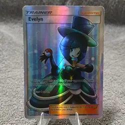 Pokemon Evelyn 175/181 Sun & Moon Team Up Ultra Rare Full Art Holo Trainer EN - Image 4