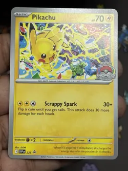 Pokemon Pikachu 225 Sv: Scarlet & Violet Promo World Championship 2025 - NM - Image 1