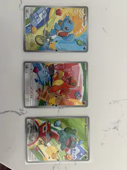 Pokemon TCG First Partner Illustration Collection Series 1 Kanto GEN 1 Starters - Image 2