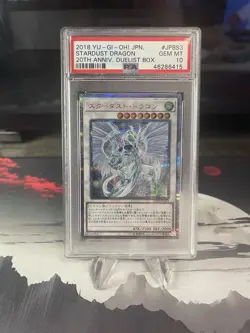 Yugioh Stardust Dragon 20th-JPBS3 Starlight Rare PSA Graded 10 NM - Image 1