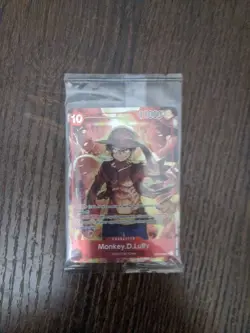 One Piece TCG Monkey D Luffy ST10-006 SR Treasure Booster Set Promo SEALED - Image 1