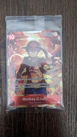One Piece TCG Monkey D Luffy ST10-006 SR Treasure Booster Set Promo SEALED - Image 2