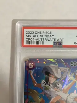 2023 ONE PIECE OP04 #064 MS. ALL SUNDAY KINGDOMS OF INTRIGUE ALT ART PSA 10 - Image 3