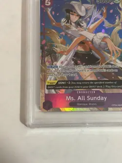 2023 ONE PIECE OP04 #064 MS. ALL SUNDAY KINGDOMS OF INTRIGUE ALT ART PSA 10 - Image 4