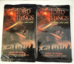 LORD OF THE RINGS TCG MINES OF MORIA SEALED 2 PACKS OF 11 CARDS - Image 1