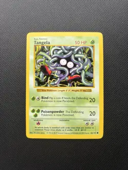 Pokemon Card Shadowless Base Set Tangela 66/102 WOTC - Image 1