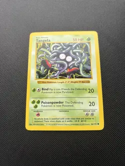 Pokemon Card Shadowless Base Set Tangela 66/102 WOTC - Image 3