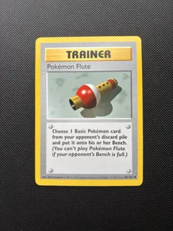 Pokemon Card Shadowless Base Set Pokemon Flute 86/102 WOTC - Image 1