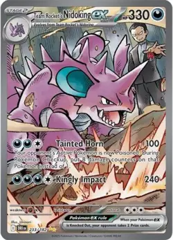 Pokemon Team Rocket's Nidoking ex - 233 NM 1st Edition Normal - Image 1