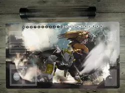 DTCG WarGreymon Custom Duel Playmat With Card Zones DTCG Mat Free Best Tube - Image 1