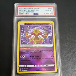 PSA 10 GEM MINT Radiant Alakazam 059/195 Silver Tempest Pokemon Card - Image 1