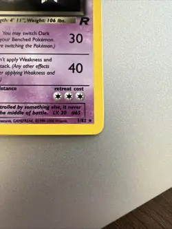 Dark Alakazam Holo 1/82 Team Rocket WOTC Pokemon Card PSA 10 Ready - Image 3