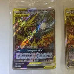 2 Pokemon Cards - Moltres & Zapdos & Articuno GX SM210 Hidden Fates Promo Sealed - Image 2