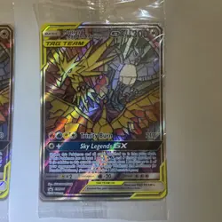 2 Pokemon Cards - Moltres & Zapdos & Articuno GX SM210 Hidden Fates Promo Sealed - Image 3