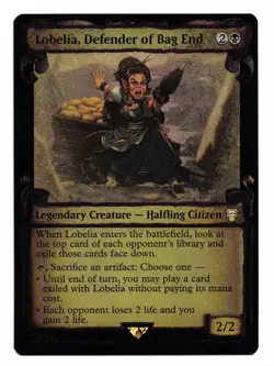 MTG Card: Lobelia, Defender of Bag End Showcase Scrolls Foil #0429 LTC! NM - Image 1