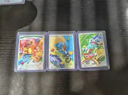 Pokemon First Partner English Charmander Squirtle Bulbasaur Gen 1 Set - Image 1