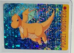 DRAGONITE Pokemon Prism Foil Sticker 1999 Holo Japanese Anime Vintage RARE NM - Image 1
