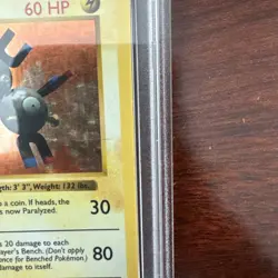 1999 Pokemon 1st Edition Magneton Shadowless Holo #9/102 PSA 3 - Image 3
