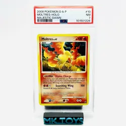 Moltres (Holo) - Majestic Dawn 10/100 - Pokemon TCG PSA 7 - Image 1