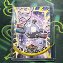 Topps Pokemon Magnemite #81 1999 TV Animation Edition Non Holo Blue Logo NM - Image 1