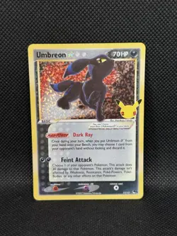 Umbreon Gold Star 17/17 Celebrations: Classic Collection Pokemon Card NM/MT 🔥🔥 - Image 1
