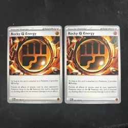 x2 Rocky Energy 087/088 Pokemon TCG Perfect Order English NM - Image 1