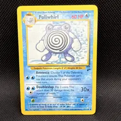 Pokemon TCG Poliwhirl Base Set 2 057/130 Uncommon M/NM - Image 1