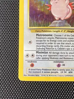 Pokemon TCG Clefable Jungle 1/64 Holo Unlimited Holo Rare - Image 5