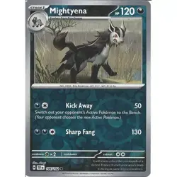 Mightyena - Reverse Holo - Uncommon - Temporal Forces - Pokemon - 106/162 - Image 1