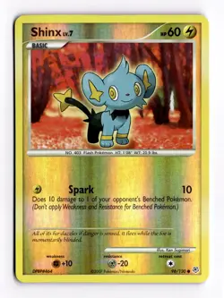 Shinx 98/130 Diamond & Pearl Base Set Pokemon Reverse Holo - Image 1