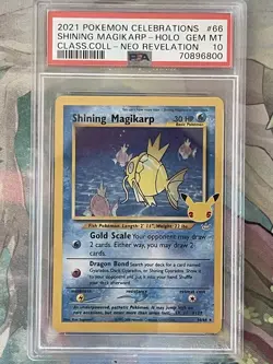 Pokemon Celebrations Shining Magikarp 66/64 PSA 10 - Image 1
