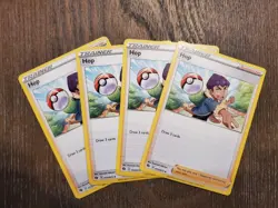 Hop 4x Trainer Playset Supporter 053/073 Champion's Path Pokemon NM - Image 1