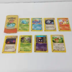 Pokemon E-Reader 8 Card Lot Near Mint: Reverse Holo Gastly, Magikarp & More - Image 1