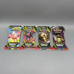 Pokemon TCG Perfect Order Set of 4 Sleeved Booster Packs Sealed New - Image 2